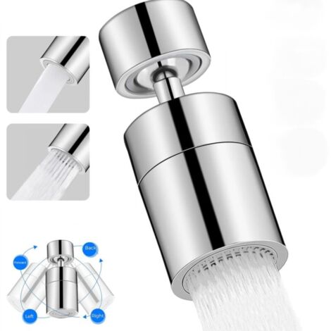 Aiperq – Brise jet robinet 360° – Aérateur en cuivre pour robinets M22/M24 – Économie d'eau 30 à 70% – Joints d'étanchéité inclus