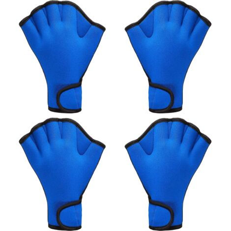 paires de gants de natation Aqua Fit Gants d'entraînement de natation Gants en néoprène Webbed Fitness Gants d'entraînement de résistance à l'eau pour la natation et la plongée avec dragonne