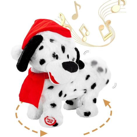 YMYNY Twerking Dog Toy - Singing and Dancing Animated Christmas Decorations Plush Puppy with Santa Claus Outfit, Soft and Cute Stuffed Animal for Kids and Lovers (1/5)