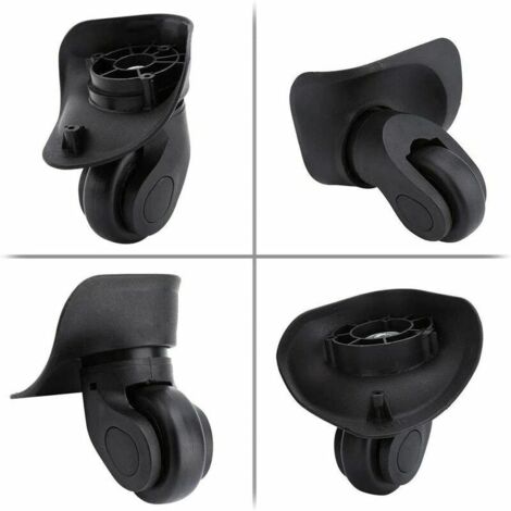 Roulettes Rechange Valise 50mm Caoutchouc Roues De Rechange Valise 50mm | Lot De 4 - Caoutchouc Résistant - Noir Roues Valise Rechange