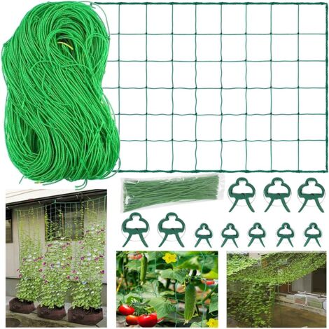 YMYNY Filet de Jardin 5 x 1,8 m Filet de Maille en Nylon pour Plantes grimpantes, Filet d'escalade de qualité supérieure (1/4)