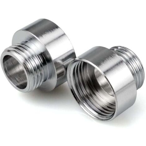 YMYNY Chrome faucet adapter 3/4" x 1/2", reducing nipple connections for faucet adapter connection, shower hoses (1/4)