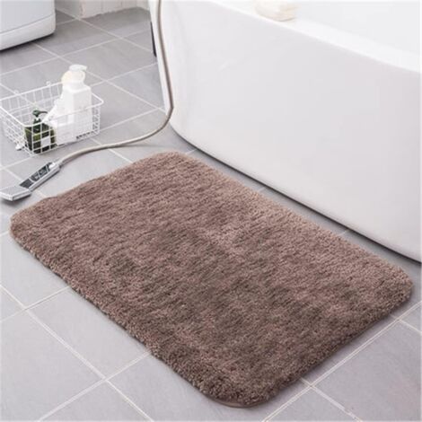 Tapis De Bain en Microfibre Super Absorbant Salle De Bain Tapis Tapis Baignoire Tapis De Sol Paillasson pour Salle De Douche Toilette Salle De Bai (1/5)