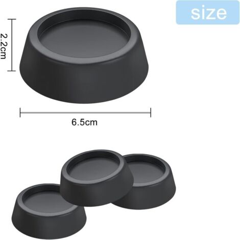 4 Pieds Caoutchouc Pour Machine à Laver – Antidérapants Et Anti-vibration – Neufs