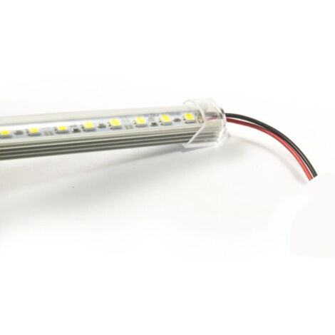 YMYNY Bande LED rigide en aluminium avec couvercle en plexiglas, 2 m, blanc froid (1/3)