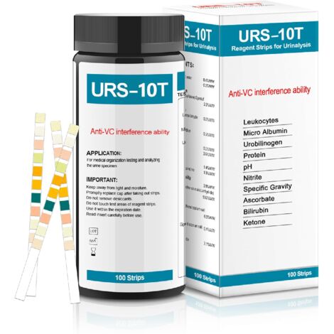 YMYNY Test eau potable,potable Kit de test d'eau,10 in 1 bandelettes de test d'eau,Lot de Bandelette Piscine,qualité de l'eau à domicile,Kit D'analyse de L'eau Potable (1/5)