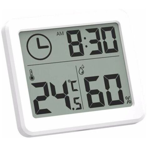 YMYNY Thermomètre intérieur Thermomètre Hygromètre Numérique LCD C/F Température Humidité Compteur Réveil -10-70C (1/4)