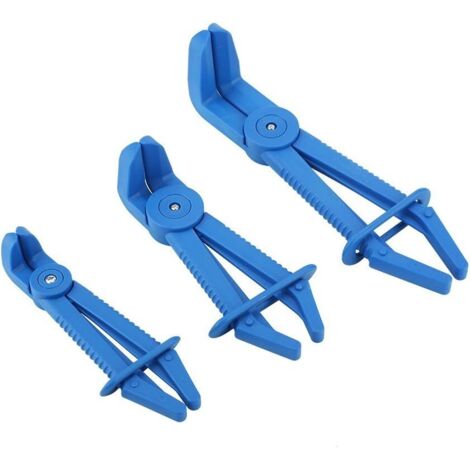 YMYNY Pcs Flexible Colliers de serrage Outil de plastique de frein carburant Ligne d'eau Colliers de serrage Pinch-off Pince kit (1/5)