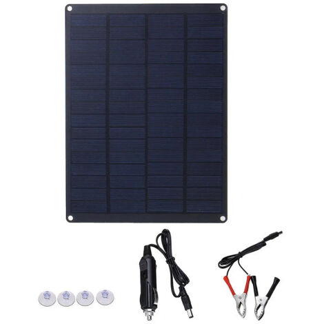 YMYNY Panneau solaire 10W 12V portable pliable étanche 170 x 230 x 2.5mm