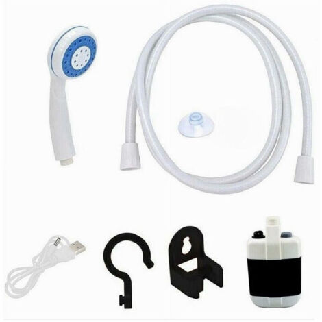YMYNY Douche portable à batterie rechargeable pour camping et bateaux avec pompe électrique - (1/4)