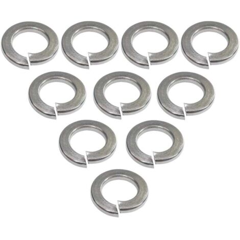 YMYNY Lot de 10 Rondelles Grower frein ressort - M10 - en acier inoxidable A2 - DIN127 - Bricolage (1/3)