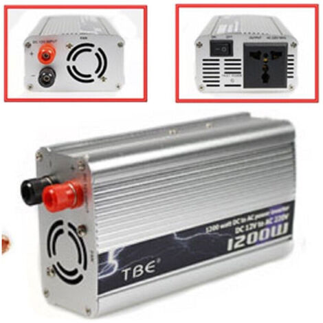 YMYNY Convertisseur de puissance 1200 watts efficace de 12 V à 220 V. Transformateur - (1/4)