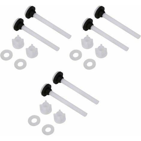 YMYNY 3 paires de vis de rècservoir d'eau de toilette en deux piècces fixations accessoires de montage outils de rècparation (1/4)