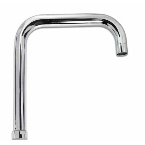 YMYNY Bec de rechange pour mitigeur d'évier de cuisine en chrome poli de 26 cm -