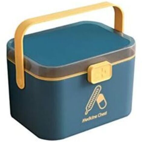 Ruiqas Boîte à Pharmacie 4 Tiroirs En Plastique - Organisateur Transparent Pour Médicaments Maison Et Bureau