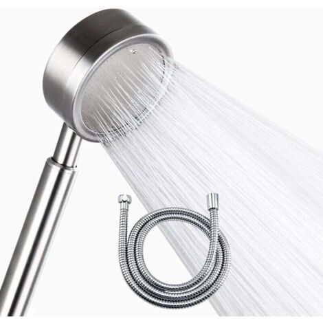 YMYNY Pommeau de Douche Haute Pression avec Tuyau 1.5m,Pommeau Douche Acier Inoxydable Economie d'eau avec Flexible en Douche,Douchettes Douche salle de bain (1/4)