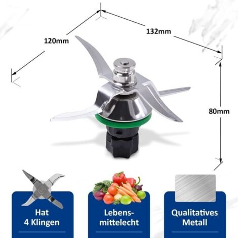 Couteau Lame De Rechange Pour Thermomix TM5 Et TM6, TM5 Et TM6 En Acier Inoxydable Melangeur De Remplacement Robot Cuisine 82212094