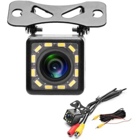 YMYNY Car Rear View Camera, 12 LEDs, Night Vision, Waterproof, IP68, Wide Angle 170°, for Reversing Aid and Parking Aid (1/4)