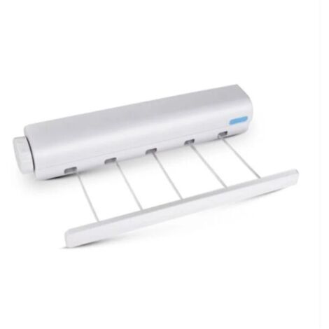 YMYNY Corde à Linge Rétractable, Corde à Linge Portable Murale Compacte pour Usage Intérieur ou Extérieur (5 Fils) (1/4)