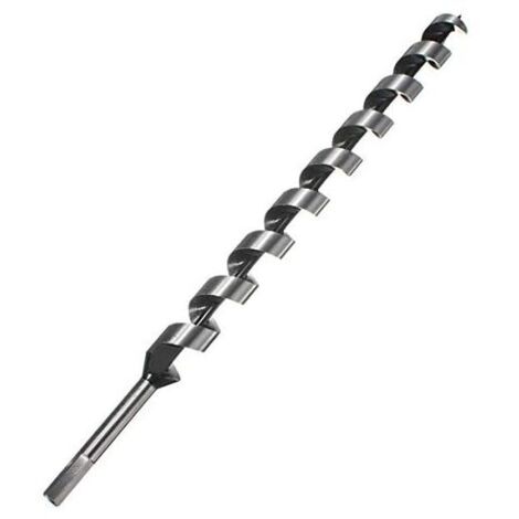 YMYNY 460mm Hex Shank Tip Brad Point Auger Drill Bit Spiral Wood Drilling Tool – 10mm (1/4)