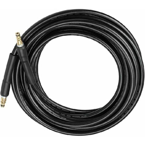 YMYNY Tuyau de rechange pour nettoyeur haute pression Kärcher série K, 10 m, pour nettoyeurs domestiques Kärcher K2, K3, K4, K5, K7, connecteur rapide à clic, rallonge pour tuyau d'eau propre (1/4)