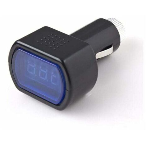 YMYNY Affichage numérique 12v Led Voiture Véhicule Cigarette Socket Voltmètre Tension Batterie Testeur De Puissance Électrique Jauge Indicateur Van Camion Moto (1pcs) (1/4)