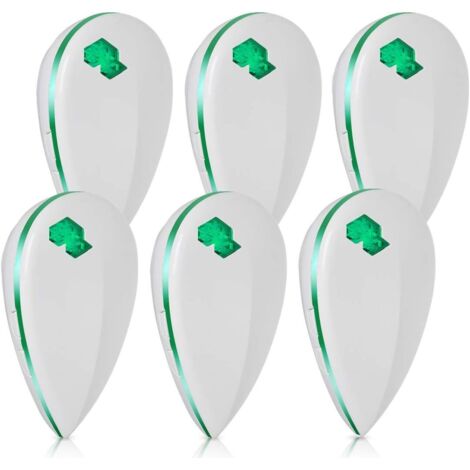 YMYNY Répulsif Ultrason Anti-Moustique Répulsif Moustique Anti Rongeurs Insectes Electrique Répulsif Mouches,Souris, Fourmi, Souris, Cafard, Araignée (Lot de 6) (1/5)
