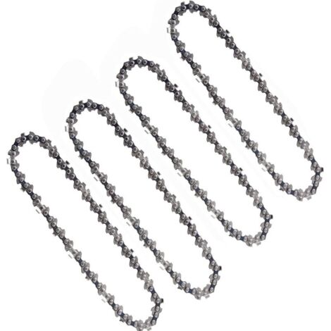 YMYNY 4 Pièces Chaînes De Tronçonneuse 6 Pouces 1/4 Pouces Compatibles Mini Tronçonneuses électriques Sans Fil 6 Pouces 37 maillons d'entraînement 15cm