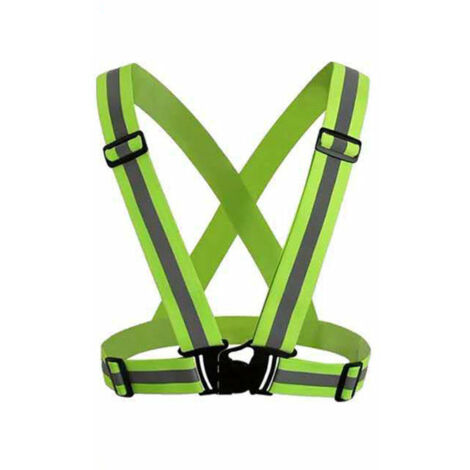 YMYNY Gilet de Sécurité Réfléchissant pour Vélo, Jogging et Moto - Réglable et Léger (1/4)
