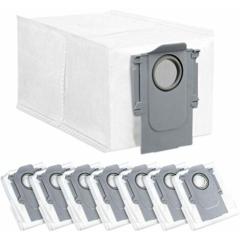 YMYNY Lot de 8 sacs à poussière pour robot Roborock Q Revo, grande capacité de 2,7 l, pièces de rechange uniques,Filtre Brosse Chiffon de Rechangen Ensemble d'accessoires,Pièces de rechange pour Robob (1/4)