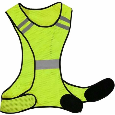 YMYNY Gilet Réfléchissant Haute Visibilité - Femme et Homme - Respirant - Leger - Veste Fluo de Securite pour Running, Vélo (1/5)