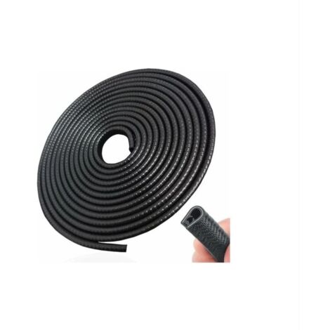 YMYNY 5M Noir Protection Porte De Voiture,Protecteur de Bord sans Colle en Forme de U en Caoutchouc pour la Plupart des Voitures (1/4)