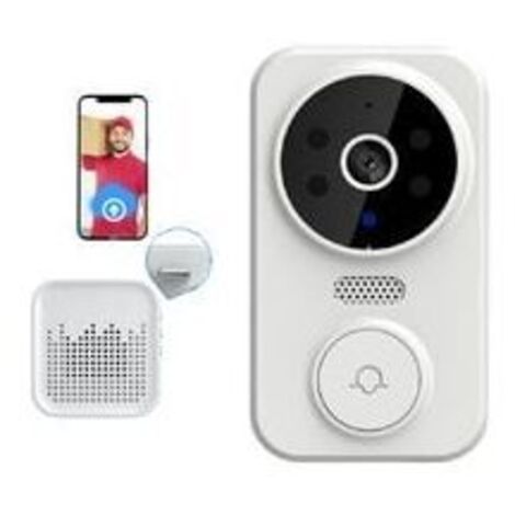 YMYNY Sonnette vidéo sans fil M8 Smart Visual Doorbell Interphone bidirectionnel Vision nocturne infrarouge Système de sécurité de surveillance à distance (1/4)