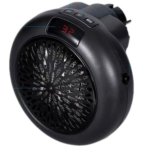 Mini radiateur électrique portable rond à double usage, pour la maison et le bureau YMYNY (1/2)