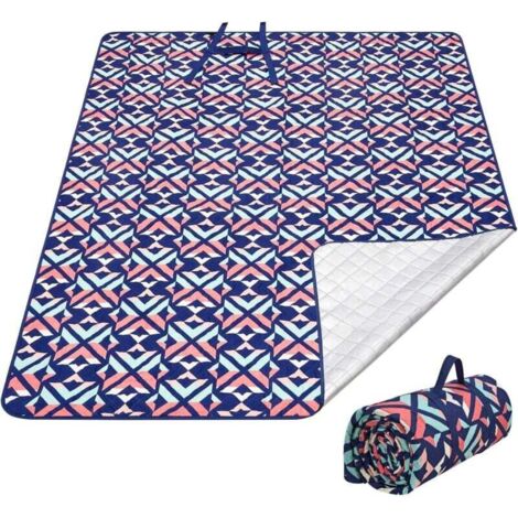 YMYNY Extra Large Picnic Blanket, Waterproof Picnic Tablecloth, Sandproof Mat, Thermal Insulation, Machine Washable, Aluminum Foil Bottom, for Camping, Travel, Park, Beach, 150×200cm (1/4)