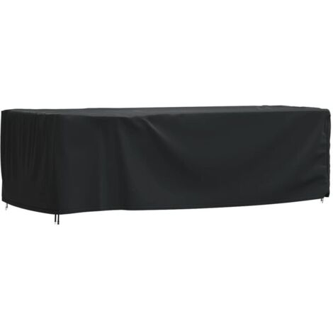 YMYNY Housse de salon de jardin noir 300x140x90 cm imperméable 420D (1/4)