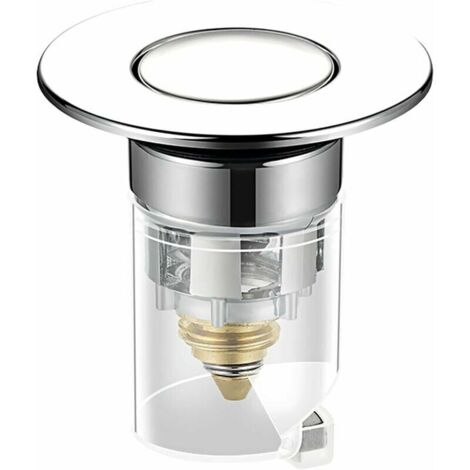 YMYNY Bouchon lavabo, Universel Pop Up étanche Anti-colmatage Anti-Odeur Bonde de Lavabo vidange Valve évier Bouchon Fermeture pour éviers de comptoir (34-40 mm) (1/4)