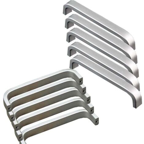YMYNY 10pcs Mini Aluminum Door Handles for Kitchen Cabinets Cupboard Drawer Bedroom Furniture Handle (96mm) (1/4)