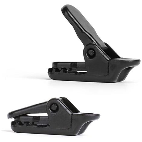 Ulisem Lot de 30 pinces pour tente, bâches, petits supports de bâche, coupe-vent, camping, crocodiles en plastique pour extérieur (1/4)