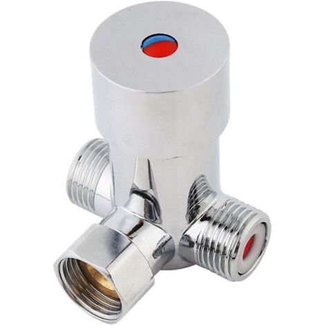 Mitigeur thermostatique eau chaude/eau froide Ulisem G1/2, contrôle de température, robinet automatique en laiton (1/4)