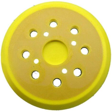Patin De Ponçage 15,2 Cm En Caoutchouc Souple - Compatible Ponceuse Orbitale 6 Trous, Modèles A Et B
