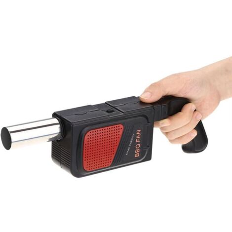 Ventilateur électrique Ulisem, activateur de gril de camping, ventilateur de barbecue électrique, soufflet de barbecue, ustensiles de cuisine pour le camping, pique-nique en plein air avec 4 piles AA (1/4)
