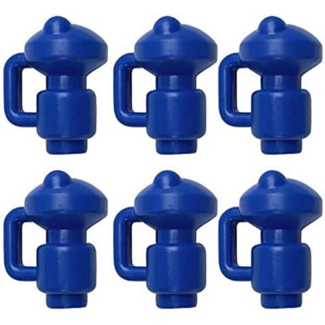 Embouts de protection pour trampoline Ulisem, 6 pièces, embouts pour poteaux de filet de trampoline Ø 3,2 mm, embouts particulièrement robustes et résistants aux intempéries, embouts pour poteaux de s (1/4)