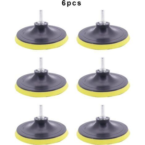 UlisemPack de 6 feuilles abrasives 5 pouces 125 mm, pour perceuses et meuleuses d'angle (1/4)