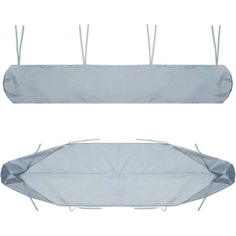 Housse de store Ulisem, protection anti-poussière pour store de 2 m, grise, imperméable pour l'hiver (1/4)
