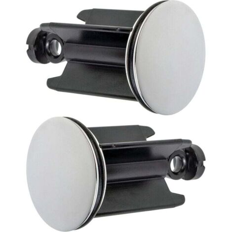 Bonde de lavabo universelle Ulisem Ø 40 mm, lot de 2, bonde chromée, laiton, avec joint en caoutchouc, bouchon réglable en hauteur, bonde de baignoire antirouille (1/4)