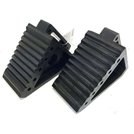 UlisemProducts 70472 Figurine de remorquage, cale de roue noire, lot de 2 (1/4)