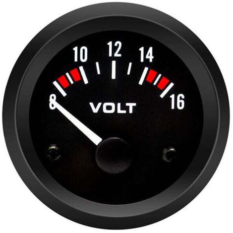 Voltmètre UlisemVoltmeter BX100007 52 mm/2" (8-16 V) pour voiture + voltmètre universel Gorgeri 12 V