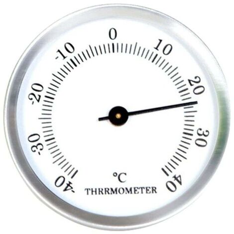 Thermomètre de réfrigérateur Ulisem pour congélateur, -40 °C - 40 °C - Grand cadran simple - Incubateur de congélateur - Cadre en alliage d'aluminium - Garde les aliments frais (1/4)