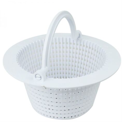 Panier d'écumoire traversant pour piscine hors sol avec poignée (lot de 2) et crépine de remplacement pour feuilles et débris - Non compatible avec les piscines creusées (1/3)